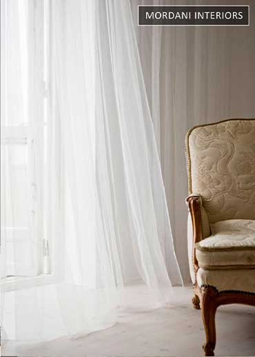 Fine Finished White Sheer Curtains 